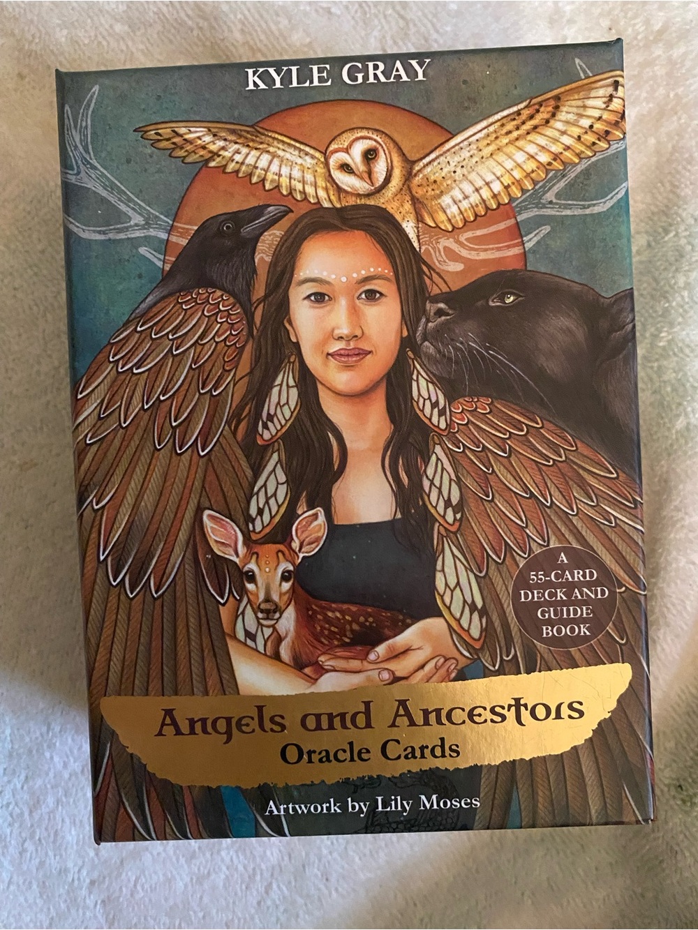 Angels and Ancestors Oracle Cards - Brown Artwork Deck